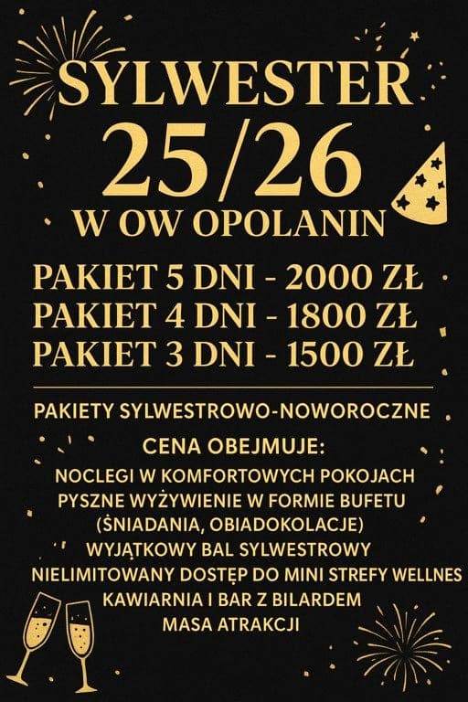 SYLWESTER NAD MORZEM - OPOLANIN (2-5 dni) 