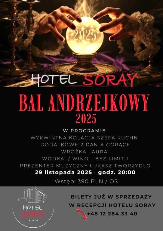 Bal Andrzejkowy w Hotelu SORAY 