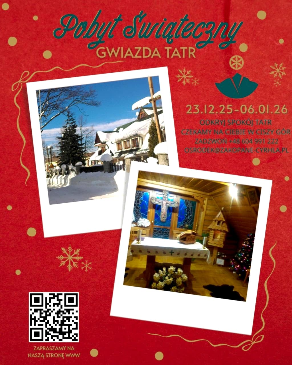 Święta i Sylwester w sercu Tatr