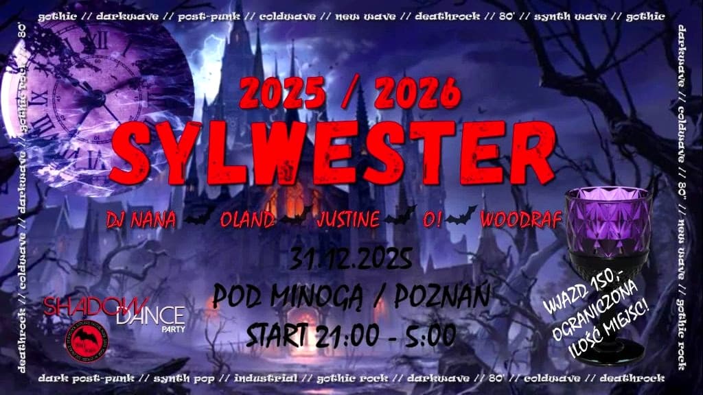Sylwester 2025/2026 z Shadow Dance Party