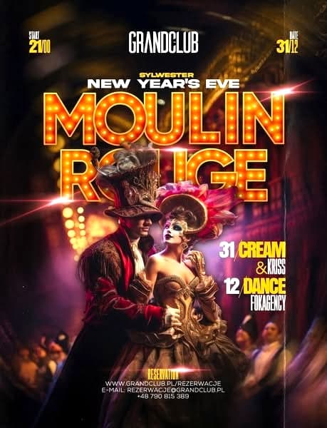 SYLWESTER MOULIN ROUGE NIGHT