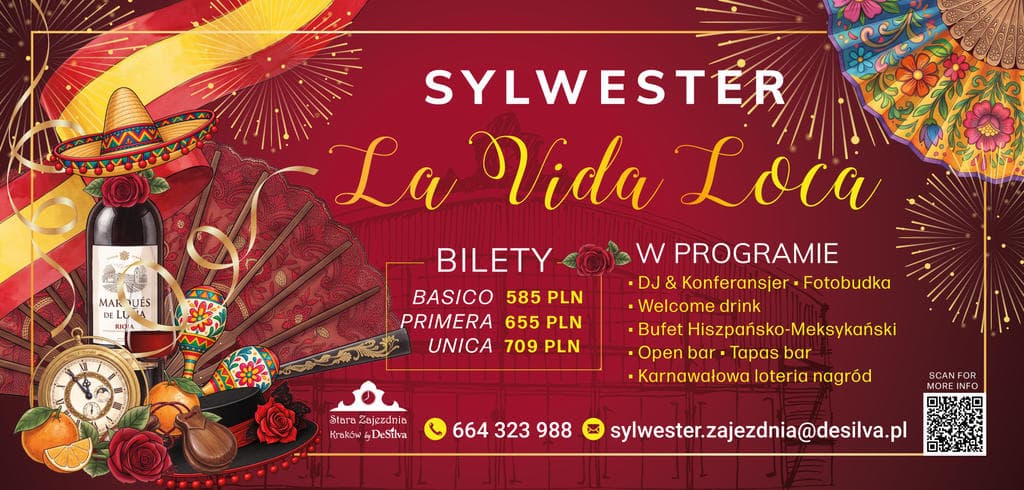 Bal Sylwestrowy "La Vida Loca" - Stara Zajezdnia Kraków! — zdjęcie 1