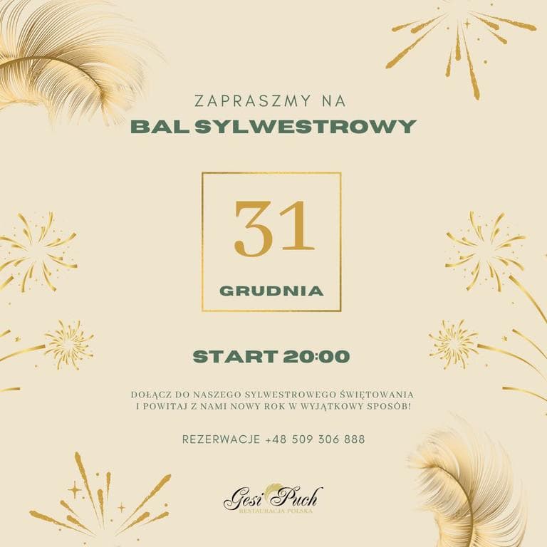 SYLWESTER W GĘSIM PUCHU 2025/2026 — zdjęcie 1