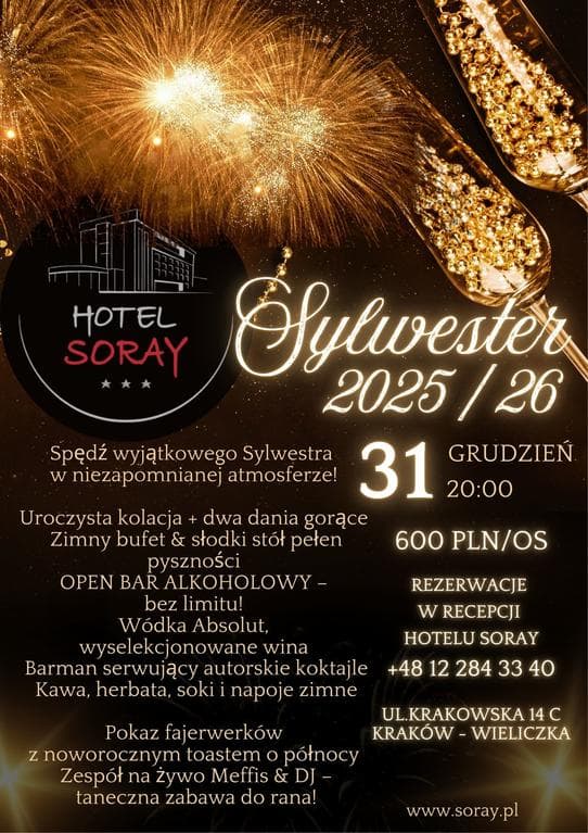 Bal Sylwestrowy  2024/25 w Hotelu SORAY  — zdjęcie 1
