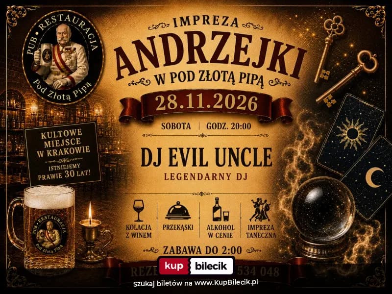 Andrzejki w Piwnicy pod Złotą Pipą! — zdjęcie 1