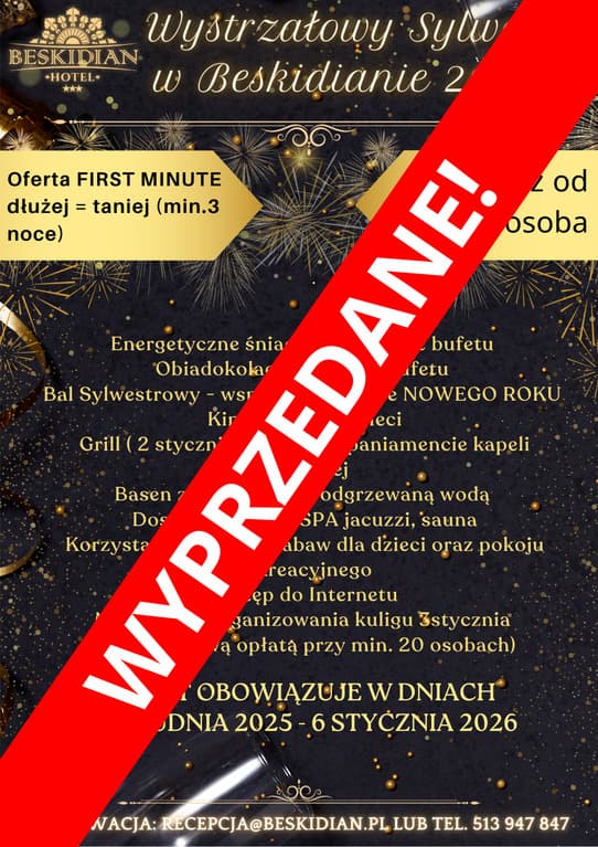 Wystrzałowy Pakiet Sylwestrowy 25/2026 — zdjęcie 1