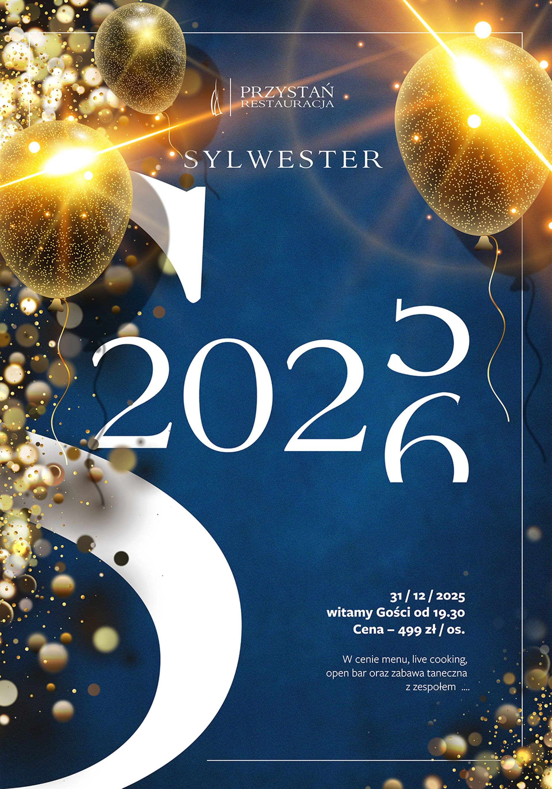 Sylwester 2025/2026 w Restauracji Przystań — zdjęcie 1