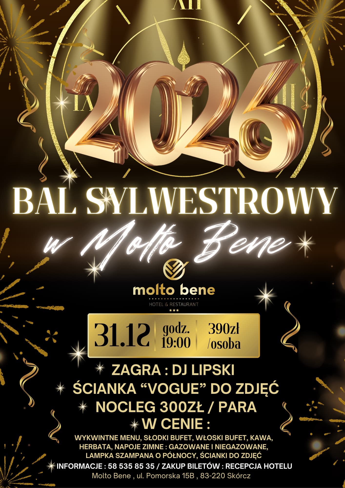 SYLWESTER 2025/2026 w Molto Bene — zdjęcie 1