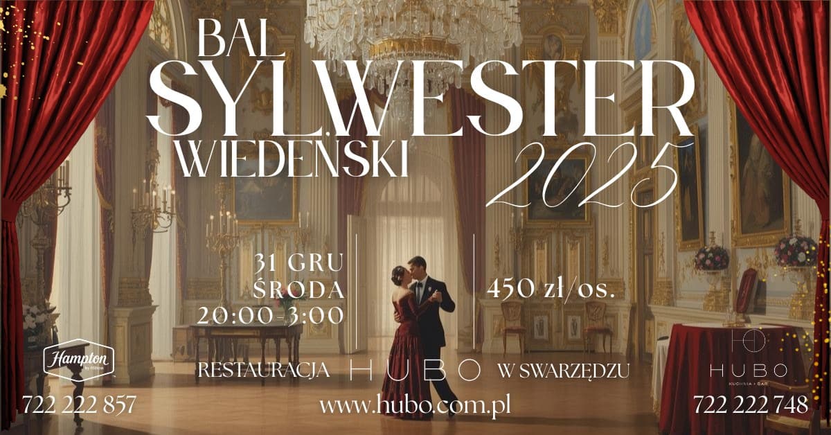 Sylwester 2025 - Bal Wiedeński w restauracji HUBO — zdjęcie 1