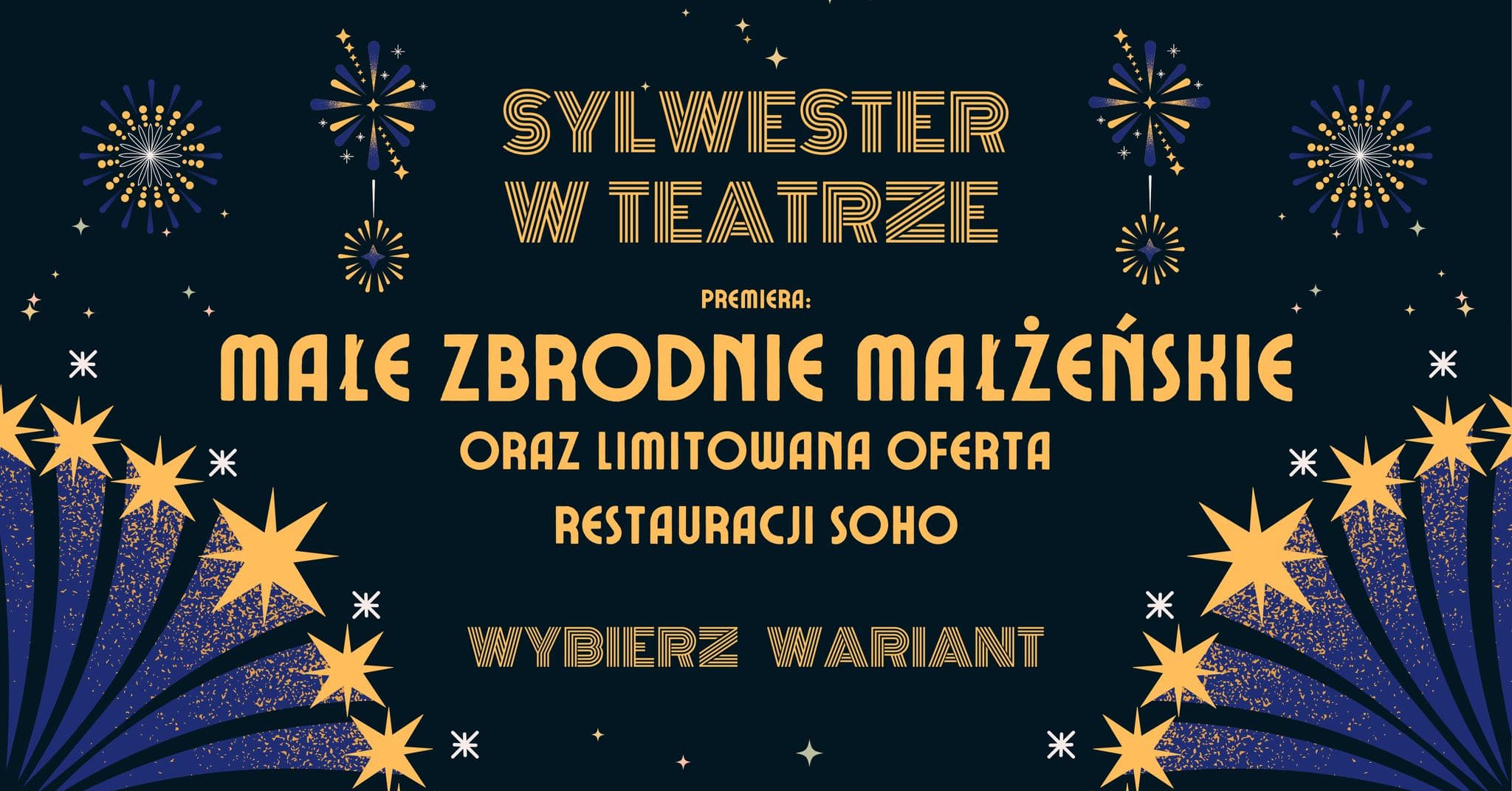 Sylwester w Teatrze - PREMIERA: Małe zbrodnie małżeńskie — zdjęcie 1