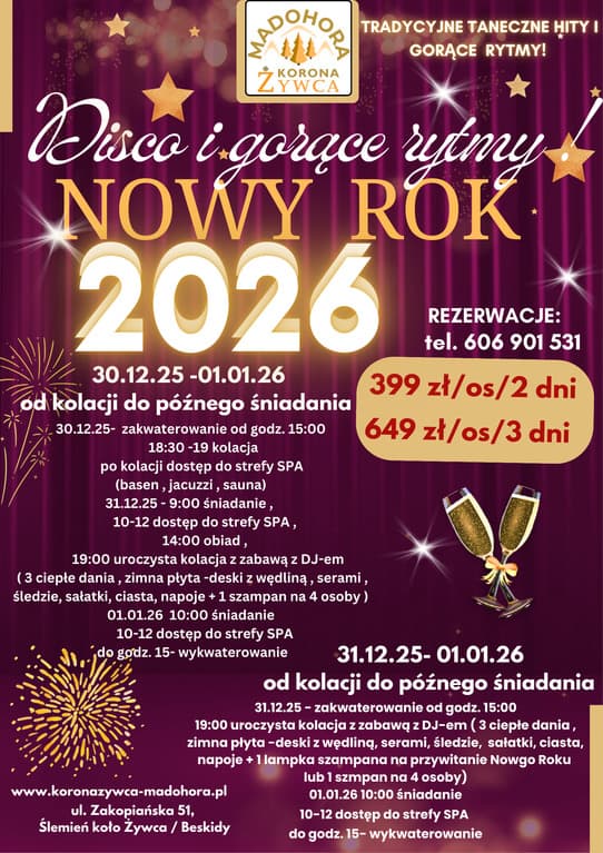 od 399zł/os all inclusive SYLWESTER  + BASEN/SPA — zdjęcie 1