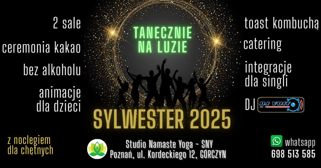 Sylwester na luzie i boso | Poznań | 1sala: Dance Party + 2sala: Kinder Party — zdjęcie 1