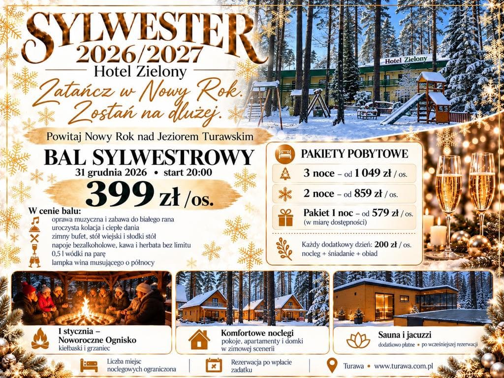 SYLWESTER 2026/2027 W HOTELU ZIELONY — zdjęcie 1