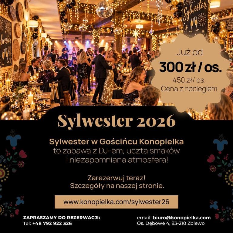 Bal Sylwestrowy 2026 w Gościńcu Konopielka — zdjęcie 1