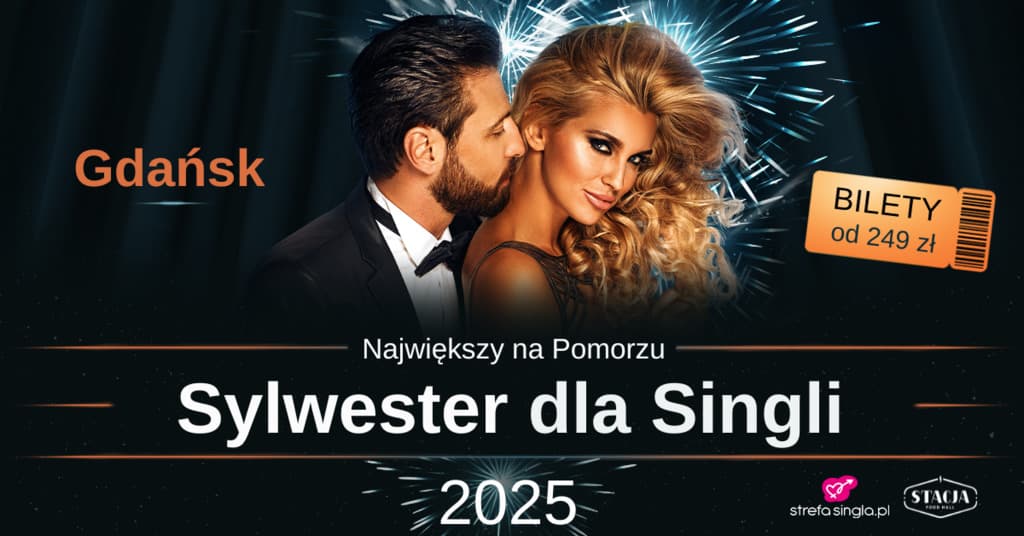 GDAŃSK * Sylwester dla SINGLI * 300 osób: happy new love! — zdjęcie 1