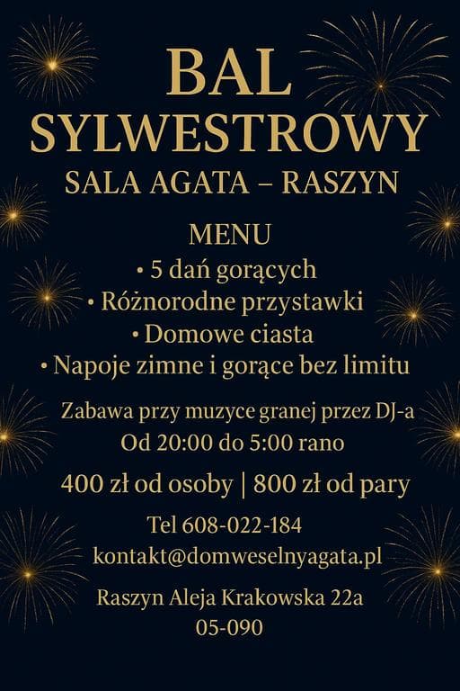 Sylwester 2025/26 Wspaniała zabawa z DJ'em do białego rana! — zdjęcie 1