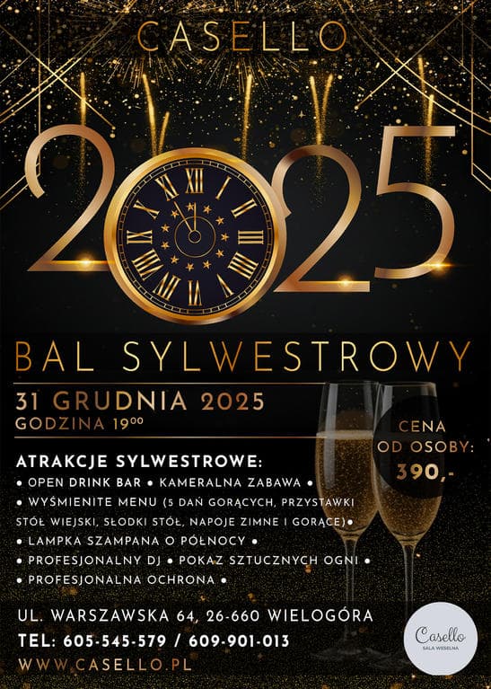 Bal Sylwestrowy 2025/2026 - Casello Sala Weselna — zdjęcie 1