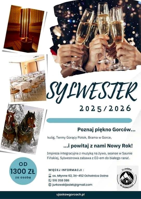 Sylwester w górach - bal - sauna - kulig - impreza integracyjna