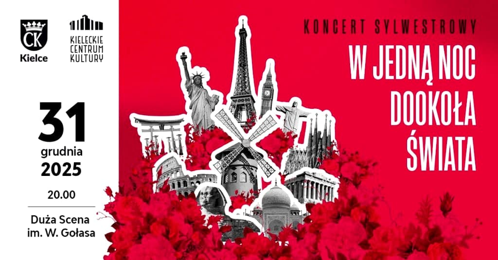 KONCERT SYLWESTROWY "W JEDNĄ NOC DOOKOŁA ŚWIATA" | Duża Scena KCK