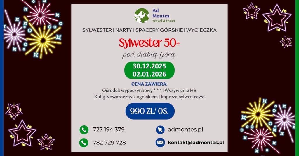 Sylwester 50+ pod Babią Górą