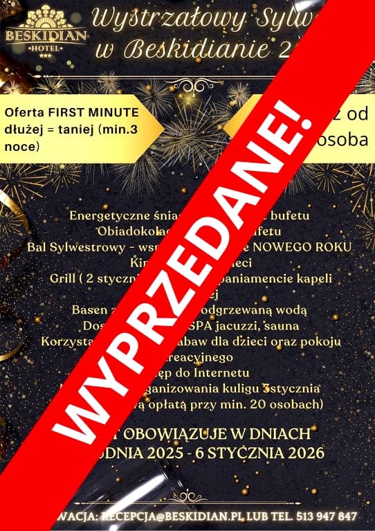 Wystrzałowy Pakiet Sylwestrowy 25/2026