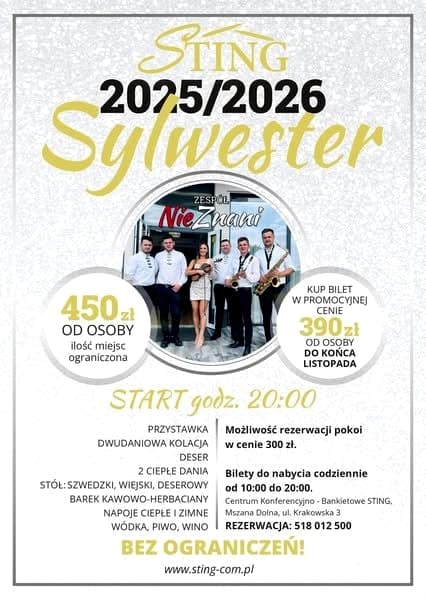 Sylwester w Sting Sala Weselna