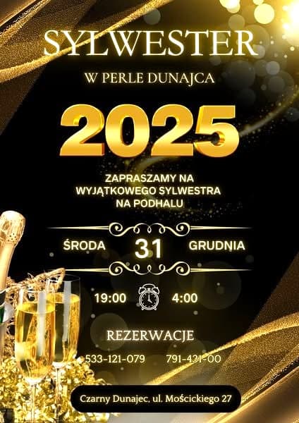 Sylwester Perła Dunajca Restauracja&Sala Bankietowa