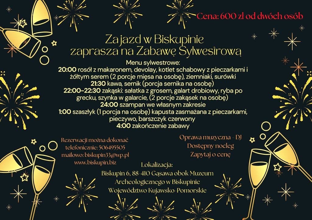 Sylwester w Zajeździe w Biskupinie