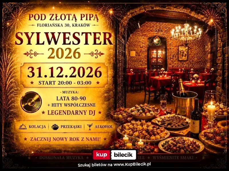 Sylwester 2026/2027 w sercu Krakowa!