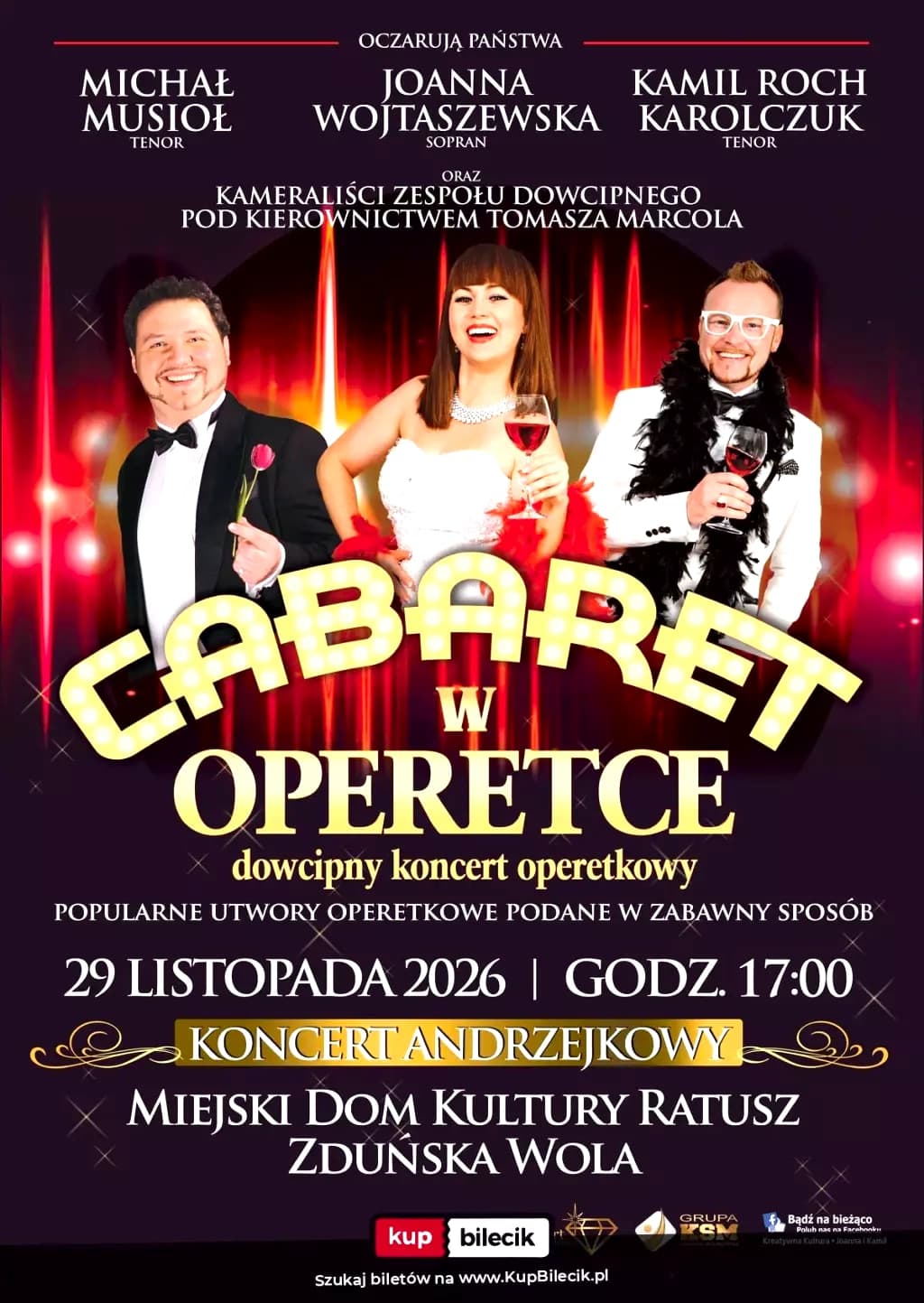 "Cabaret w Operetce" - Operetka, jakiej jeszcze nie było! KONCERT ANDRZEJKOWY!