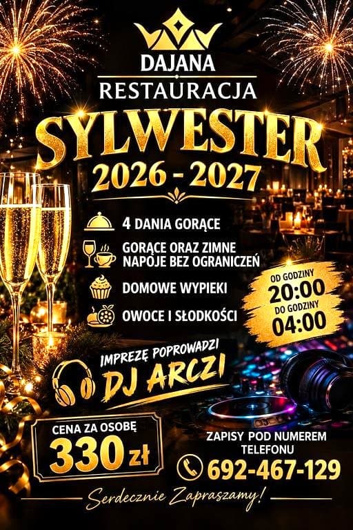 Restauracja Dajana I Bal Sylwestrowy