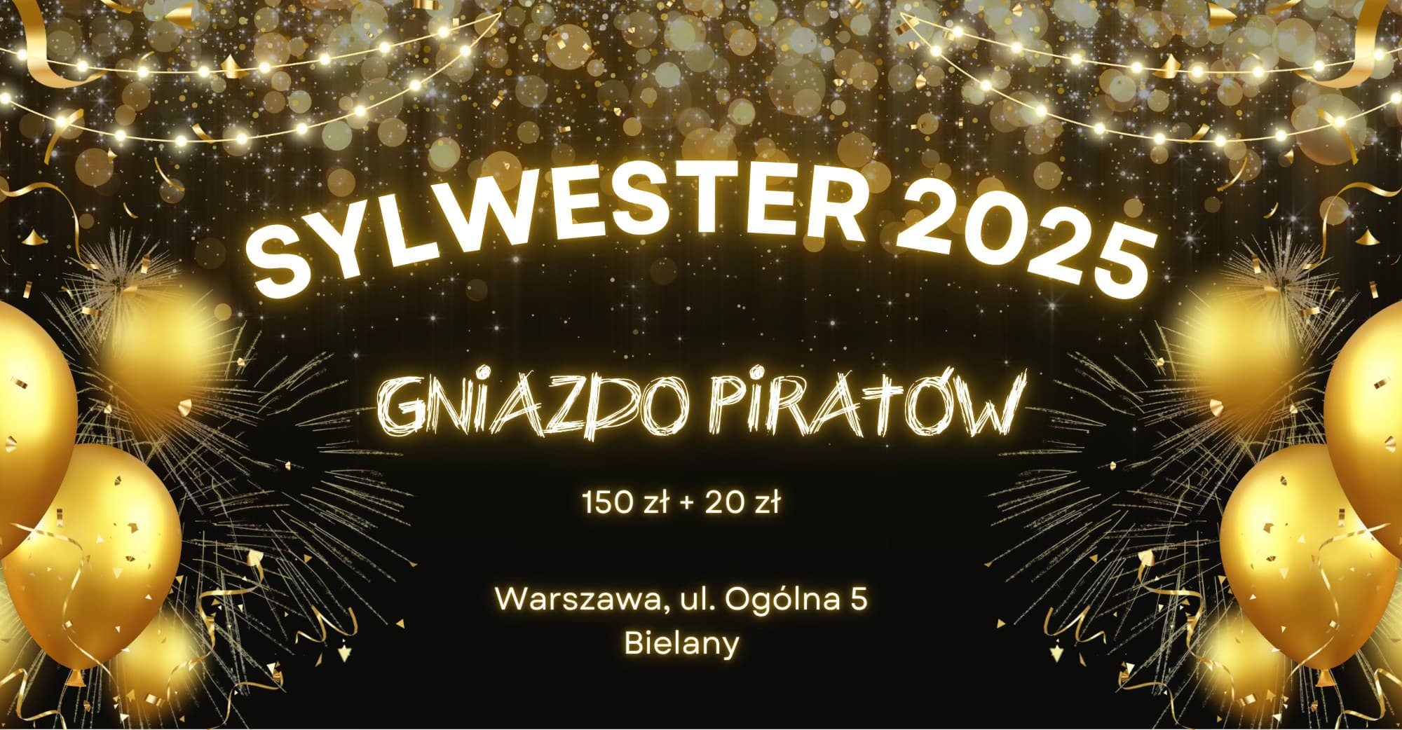 Sylwester w Gnieździe Piratów - Warszawa, Bielany — zdjęcie 1